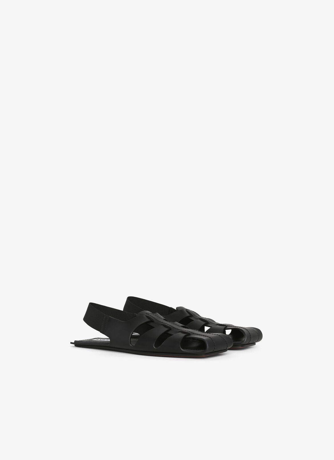 FOLDED FLAT SANDALS IN CALFSKIN ALAÏA BLACK FOLDED FLAT SANDALS IN CALFSKIN